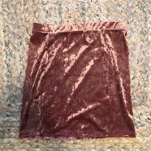 Velvet skirt